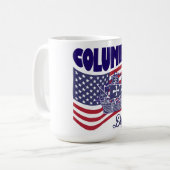 Mug Joyeux Jour de la Colomb en Amérique (Devant gauche)