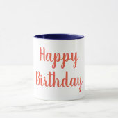 Mug Joyeux Jour de la couleur orange (Centre)