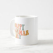 Mug Joyeux Jour de la Grammaire Rétro Wavy (Devant gauche)