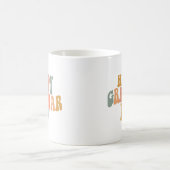 Mug Joyeux Jour de la Grammaire Rétro Wavy (Centre)