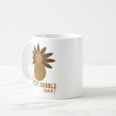 Mug Joyeux Jour de la grogne turque Thanksgiving (Devant gauche)