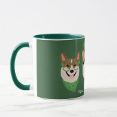 Mug Joyeux Jour de la Saint Patrick Pembroke Welsh Cor (Gauche)