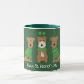 Mug Joyeux Jour de la Saint Patrick Welsh Wire Fox Ter (Centre)