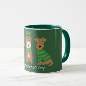 Mug Joyeux Jour de la Saint Patrick Welsh Wire Fox Ter (Devant droit)
