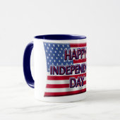 Mug Joyeux Jour de l'Indépendance (Devant gauche)