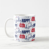 Mug Joyeux Jour de l'Indépendance 4 juillet (Gauche)