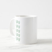 Mug Joyeux Jour de mariage moderne (Devant gauche)