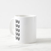 Mug Joyeux Jour de mariage moderne (Devant gauche)