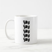 Mug Joyeux Jour de mariage moderne (Gauche)