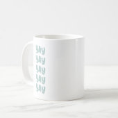 Mug Joyeux Jour de mariage moderne (Devant gauche)
