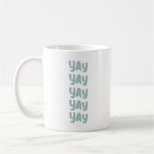 Mug Joyeux Jour de mariage moderne (Gauche)
