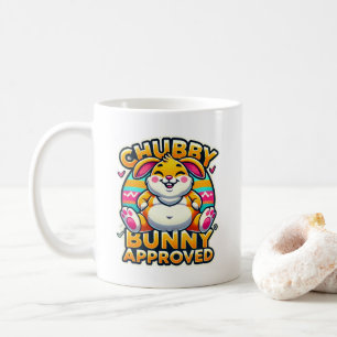 Mug Joyeux Jour de Pâques Chubby Bunny Approuvé