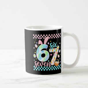 Mug Joyeux jour de Pâques drôle 67 six sept lapin oeuf