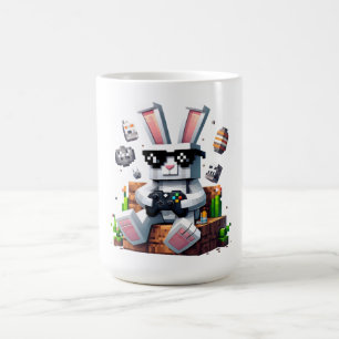 Mug Joyeux Jour de Pâques Joueur Vidéo Oeuf Lapin Jour