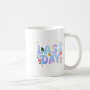 Mug Joyeux Jour Dernier De L'Été Pause Florale Enseign