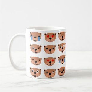 Mug joyeux jour des marmottes mignonnes émoji kawaii
