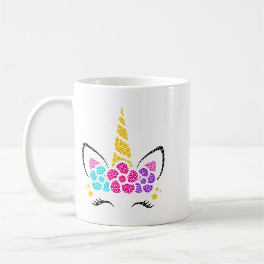 Mug Joyeux Jour des points Unicorn Filles Enfants Sept (Gauche)