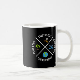 Mug Joyeux Jour des terres Plantes arbres Mer propres