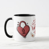 Mug joyeux jour des valentines, cadeaux de jour des va (Gauche)