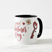 Mug joyeux jour des valentines, cadeaux de jour des va (Devant droit)