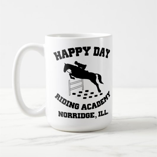 Mug Joyeux Jour Stables, Académie d'équitation, Norrid (Gauche)