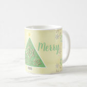 Mug "Joyeux Joyeux" Arbre de Noël & Snowflakes (Devant droit)