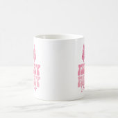 Mug Joyeux Joyeux Noël - Conception des Fêtes Rose (Centre)