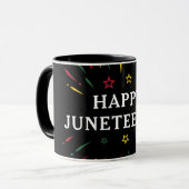 Mug Joyeux Junetdix fêter le Jour de l'Indépendance de (Devant gauche)