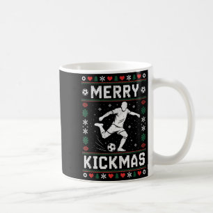 Mug Joyeux Kickmas Noël drôle de football Xmas