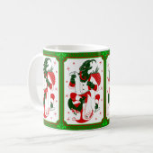 Mug joyeux krampus de Noël père Noël (Devant gauche)