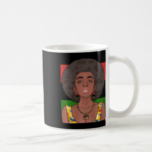 Mug Joyeux Kwanzaa drapeau panafricain Femme noire Sep