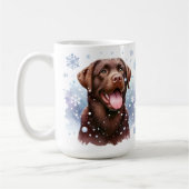 Mug Joyeux Labrador Retriever Puppy Chien Noël (Gauche)
