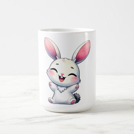 Mug Joyeux lapin aquarelle (Centre)