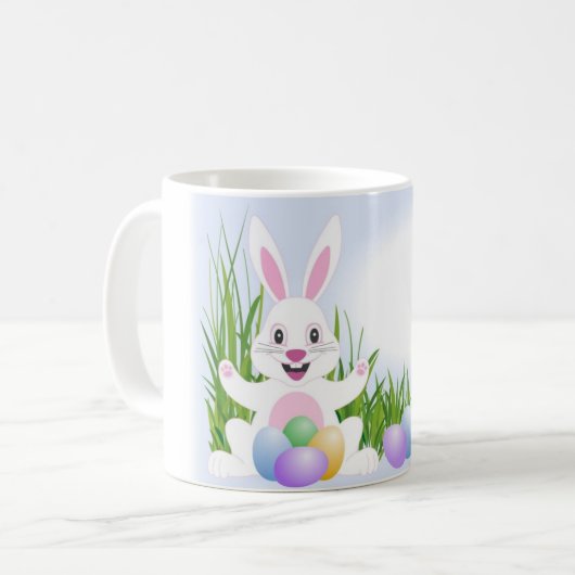 Mug Joyeux lapin blanc (Devant gauche)