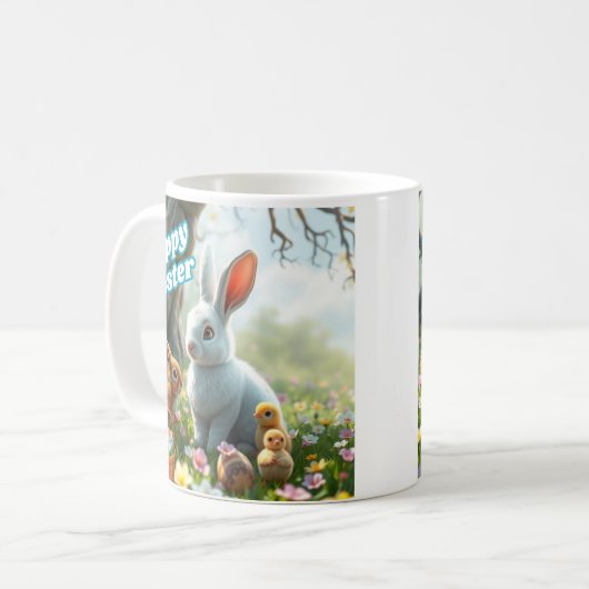 Mug Joyeux Lapin de Pâques (Devant gauche)