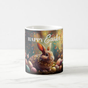 Mug Joyeux lapin de Pâques avec oeufs de Pâques