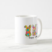 Mug Joyeux lapin de Pâques coloré (Devant droit)