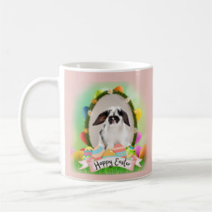 Mug Joyeux lapin de Pâques, conception d'oeufs Café Mu