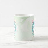 Mug Joyeux lapin de Pâques dans l'oeuf avec nom (Centre)