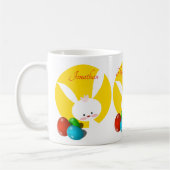 Mug Joyeux lapin de Pâques Jaune (Gauche)