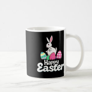 Mug Joyeux lapin gras de Pâques Débit de nid d'oeufs e
