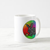 Mug Joyeux lapin lapin Empreinte de léopard de Pâques  (Devant droit)