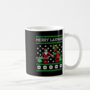 Mug Joyeux Laxmas Lacrosse de Noël moche Père Noël Rei