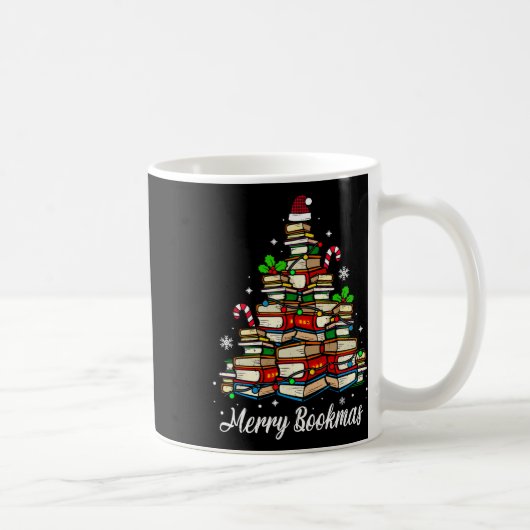Mug Joyeux livres de Noël Arbre de Noël Lover Sant (Droite)