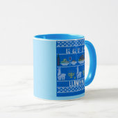 Mug Joyeux llamakkah (Devant droit)