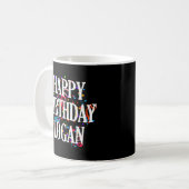 Mug Joyeux Logan Prénom Anniversaire coloré (Devant gauche)