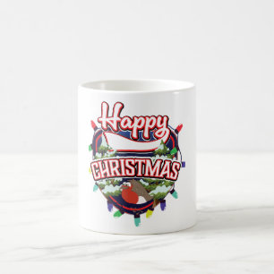 Mug Joyeux logo de dessin animé de Noël