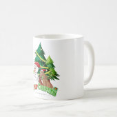 Mug Joyeux logo de Noël avec Snowman et Christman (Devant droit)