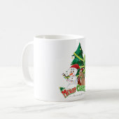 Mug Joyeux logo de Noël avec Snowman et Christman (Devant gauche)