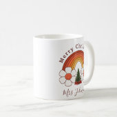 Mug Joyeux maître de Noël arc-en-ciel cadeau mignon (Devant droit)